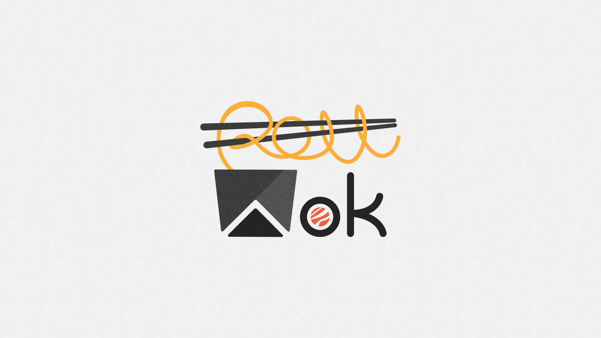 Разработка логотипа в Мелеузе для суши-бара «Roll Wok Club»